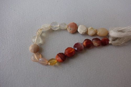 Natural Mexican Opal Coin - 6Mm Size, 18Pcs Strand | Gorgeous AA++ Finest Quality, Round Brilliant Cut, White and Red Natural Gemstones