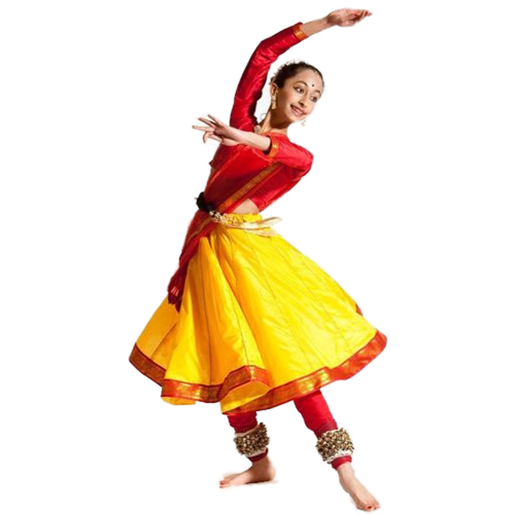 Yellow Kathak Dance Costume