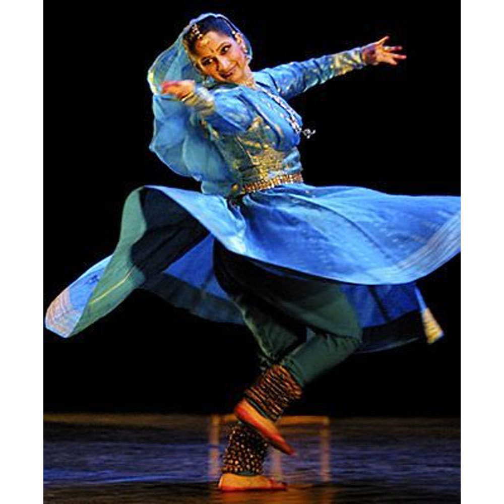 Blue Kathak Dance Costume