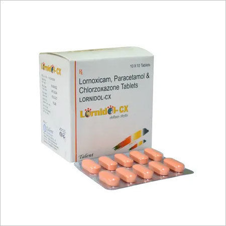 Lornoxicam 8 Mg + Paracetamol 325mg + Chlorzoxazone 500mg General Medicines