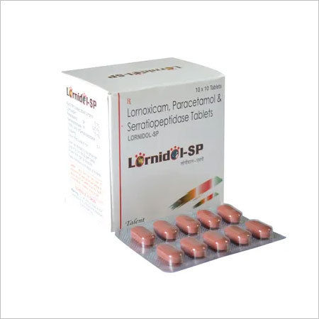 Lornoxicam 8 mg + Paracetamol 325 mg + Serratio. 15 mg