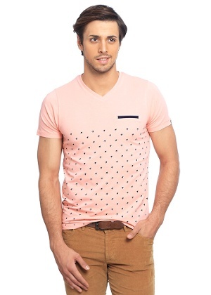 Fancy V Neck T-Shirts
