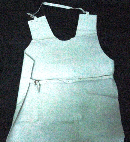 Leather Apron - Leather Variable Sizes Off-white | Durable Stitching Tear Resistant Smooth Texture Protective for Kitchen and Industrial Use