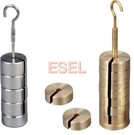 Slotted Weight  Masses - Color: Brass