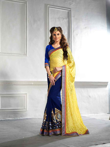 Fancy Designer Exclusive Latest Georgette Saree