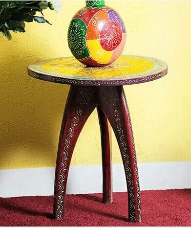 decorative wooden stool