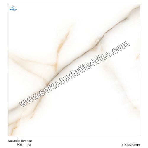 White Glossy Porcelain Floor Tiles