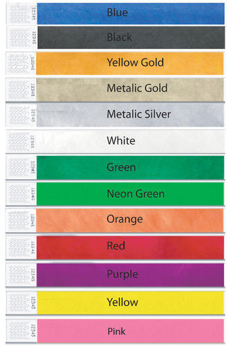 Colour Wrist Bands