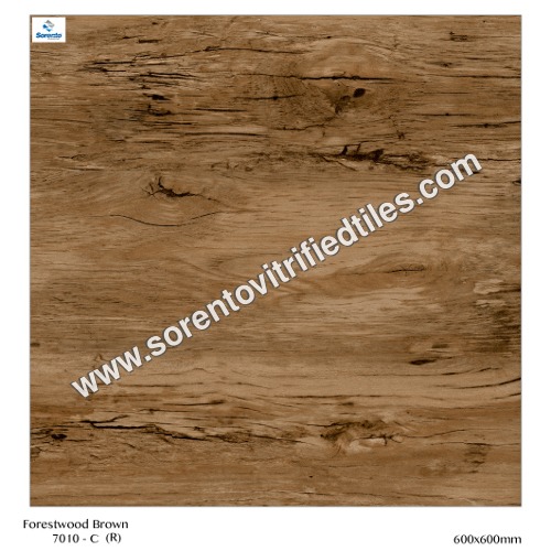 Brown Wood Finish Vitrified Tiles