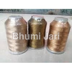 Kasab Zari Thread - Polyester 0.2-0.5mm Gold, 1000m | Metallic Sheen, Durable, Fine Texture, Intricate Designs