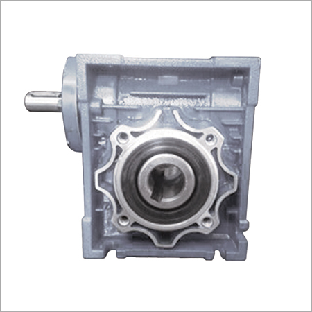 Silver Aluminium Worm Gear Box