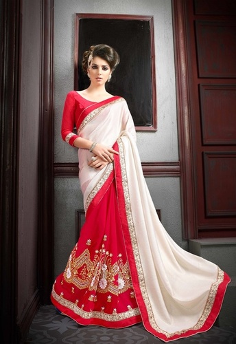  Designer Party Wear Multi Color Georgette Saree 