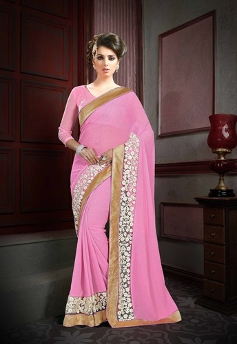  Designer Party Wear Multi Color Georgette Saree 