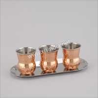 Set of 3 Copper Mugs