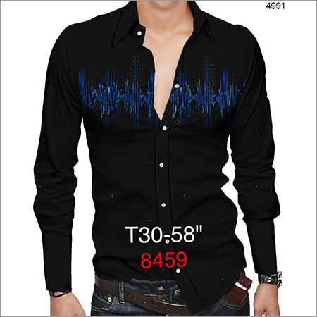 Twill Satin Adjacent Print Shirt