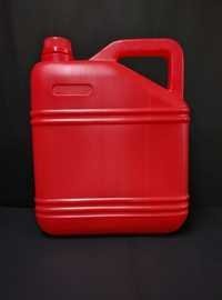 Red 5 Liter Plastic Oil Container