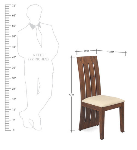Dining Chair - Sheesham Wood 40x50x90 Cm, Brown, Stylish Design Comfortable Seating Durable Wood Easy Assembly Space Saving