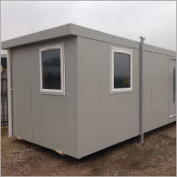 Portable Site Office Cabin Roof Material: M S Sheet