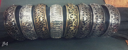 Copper,Silver,Golden Color Kada