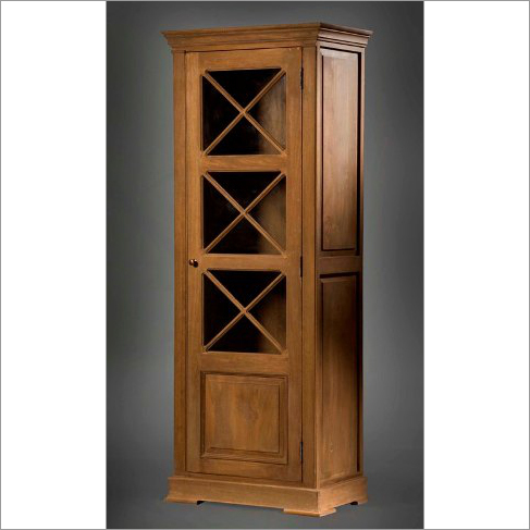 French Single Glass Door Almirah