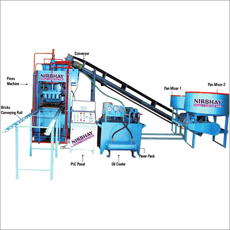 Fully automatic vibro with fly ash brick machine