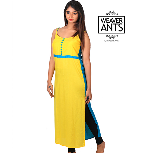Cotton Rayon Indo Western Long Kurti