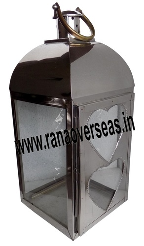 Silver Stainless Steel Candle  Lantern 10400
