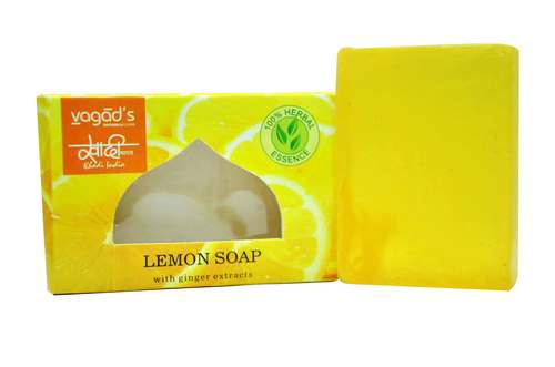 Vagad's Khadi Lemon Glycerin Handmade Organic Soap