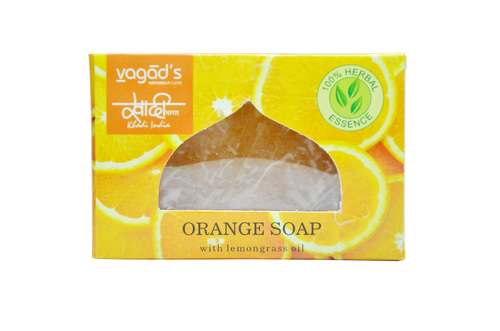 Vagad's Khadi Orange Glycerin Handmade Organic Soap