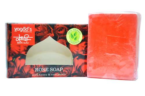 Vagad's Khadi Rose Glycerin Handmade Organic Soap