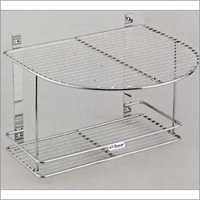 Water Filter Stand - Stainless Steel, 16x12x6 Inches, Chrome Finish | Durable, Easy Cleaning, Wall Mount, Space Saving, 1-year Warranty