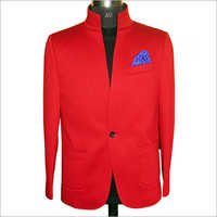 Men's Tuxedo Suits - Pure Fabric, Slim Fit, Red, Mandarin Collar | Soft Texture, Stunning Look, Perfect Fit, Two Side Pockets