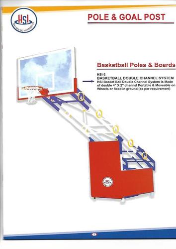 White Basketball Poles & Board