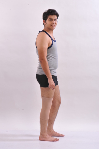 Tubular Knee Support - Neoprene, One Size, Beige | Pain Relief, Comfortable Fit, Washable, Durable, Skin Friendly