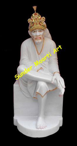 Painting Marble Shirdi Sai Baba Statue