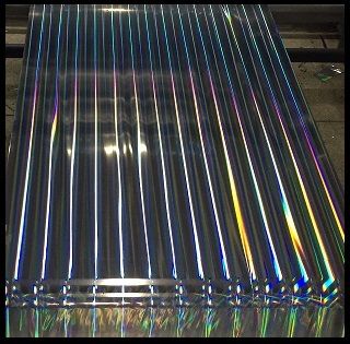 Multi Laser Rainbow Pillar Holographic Films