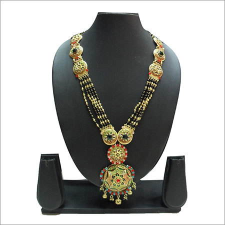 Golden Gold Plated Kundan Mangalsutra