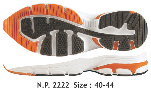 Phylon N.P. 2222 A - Phylon, Sizes 40-44, Orange, Density 0.9-1.1 g/cm³ | Lightweight, Durable, Flexible, Shock Absorption, Grip, Shore A 60-80