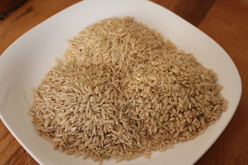 Brown steam basmati rice