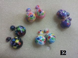 Double Ball funky Earring