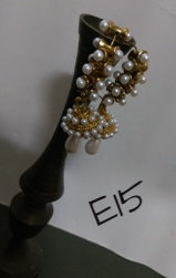 Golden Long Pearl Jhumka