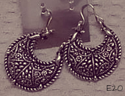 Silver Oxidised Loop