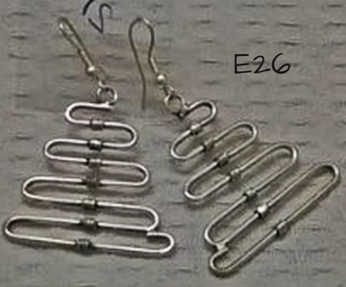 Spiral Silver Earring