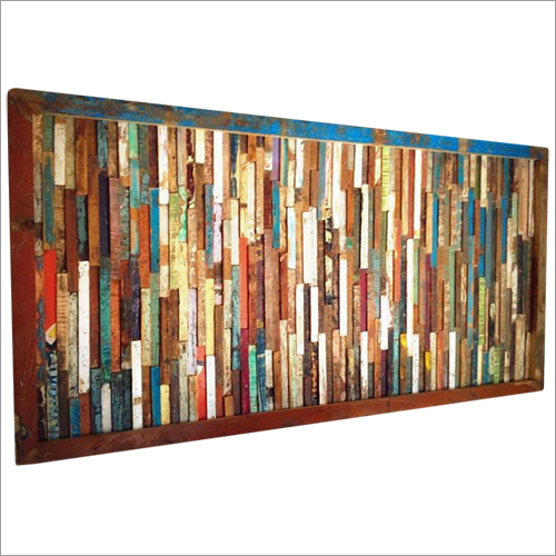 Reclaim Wall Panel - Reclaimed Timber, 180x2.5x91 cm, Multicolored | Eco-Friendly, Stylish Decor, Lacquer Finish