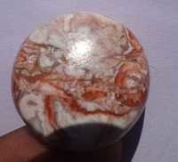 Round Crazzy Less Agate Pendant Cabochon