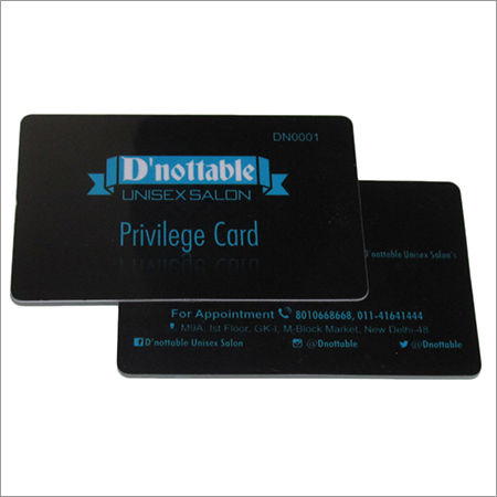 Saloon Privilege Card Size: Standard