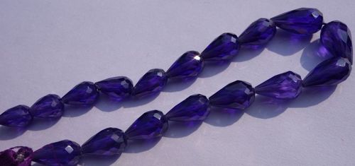 African Blue Zircon Faceted Drops