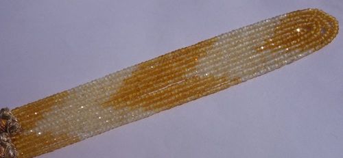White/Yellow Zircon Faceted