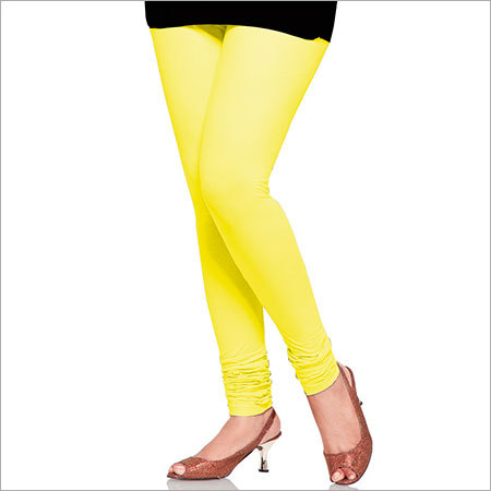 Yellow Color Cotton Leggings