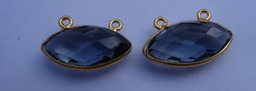 Blue Iolite Quartz Marquise